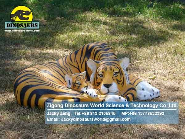 Outdoor equipment fiberglass animal statue tiger ( Tiger ) DWA048